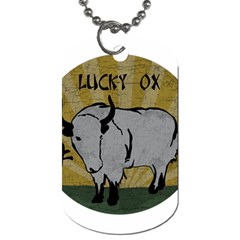 Chinese New Year ¨c Year Of The Ox Dog Tag (one Side) by Valentinaart