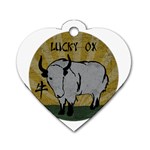 Chinese New Year ¨C Year of the Ox Dog Tag Heart (Two Sides) Back