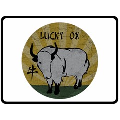 Chinese New Year ¨c Year Of The Ox Fleece Blanket (large)  by Valentinaart