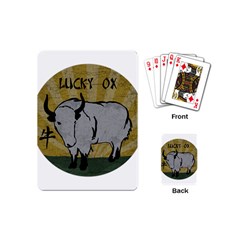 Chinese New Year ¨c Year Of The Ox Playing Cards Single Design (mini) by Valentinaart