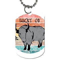 Chinese New Year ¨c Year Of The Ox Dog Tag (two Sides) by Valentinaart