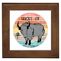 Chinese New Year ¨c Year Of The Ox Framed Tile