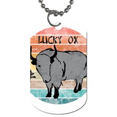 Chinese New Year ¨c Year Of The Ox Dog Tag (two Sides)