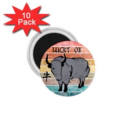 Chinese New Year ¨c Year Of The Ox 1 75  Magnets (10 Pack)  by Valentinaart