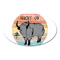 Chinese New Year ¨c Year Of The Ox Oval Magnet by Valentinaart