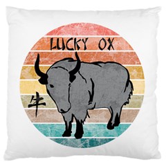 Chinese New Year ¨c Year Of The Ox Standard Flano Cushion Case (one Side) by Valentinaart