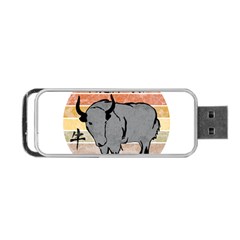 Chinese New Year ¨c Year Of The Ox Portable Usb Flash (two Sides) by Valentinaart