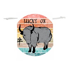 Chinese New Year ¨c Year Of The Ox Lightweight Drawstring Pouch (l) by Valentinaart