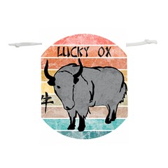 Chinese New Year ¨c Year Of The Ox Lightweight Drawstring Pouch (m) by Valentinaart