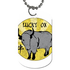 Chinese New Year ¨c Year Of The Ox Dog Tag (one Side) by Valentinaart