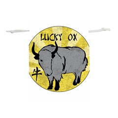 Chinese New Year ¨c Year Of The Ox Lightweight Drawstring Pouch (l) by Valentinaart