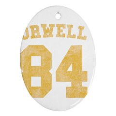 Orwell 84 Ornament (oval)