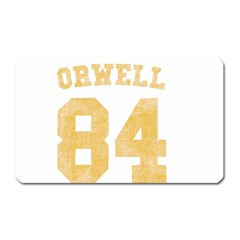 Orwell 84 Magnet (rectangular) by Valentinaart