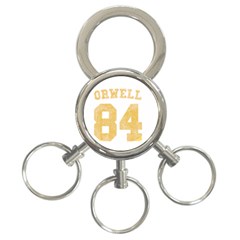 Orwell 84 3-ring Key Chain by Valentinaart