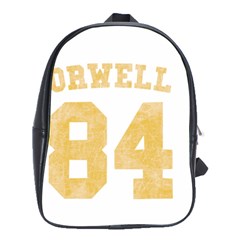 Orwell 84 School Bag (large) by Valentinaart