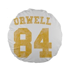 Orwell 84 Standard 15  Premium Round Cushions by Valentinaart