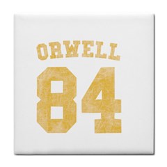 Orwell 84 Face Towel by Valentinaart