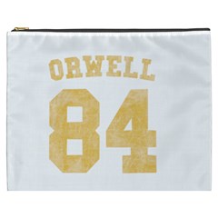 Orwell 84 Cosmetic Bag (xxxl) by Valentinaart