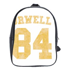 Orwell 84 School Bag (xl) by Valentinaart