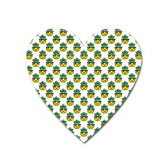 Holiday Pineapple Heart Magnet by Sparkle