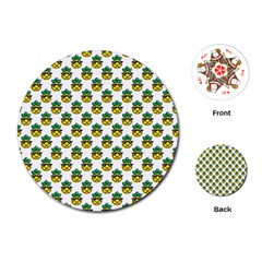 Holiday Pineapple Playing Cards Single Design (round) by Sparkle