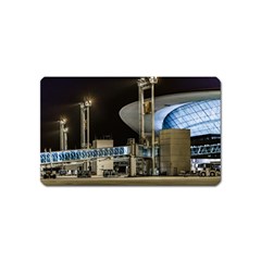 Montevideo Airport Night Scene, Uruguay Magnet (name Card)