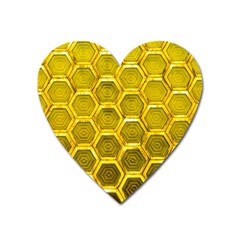 Hexagon Windows Heart Magnet