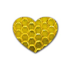 Hexagon Windows Heart Coaster (4 Pack)  by essentialimage