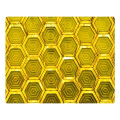Hexagon Windows Double Sided Flano Blanket (large)  by essentialimage