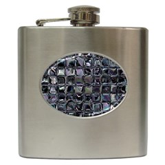 Funky Mosaic  Hip Flask (6 Oz) by MRNStudios