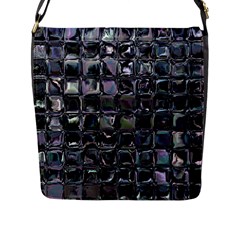 Funky Mosaic  Flap Closure Messenger Bag (l) by MRNStudios