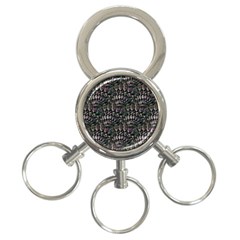 Stone Deco  3-Ring Key Chain