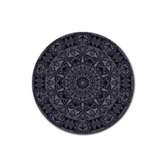 Mellow Mandala  Rubber Round Coaster (4 Pack)  by MRNStudios