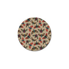 Dragonfly Pattern Golf Ball Marker by designsbymallika