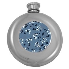 Abstract fashion style  Round Hip Flask (5 oz)