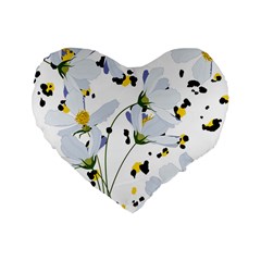 Tree Poppies  Standard 16  Premium Heart Shape Cushions by Sobalvarro