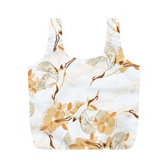 Birds And Flowers  Full Print Recycle Bag (m) by Sobalvarro