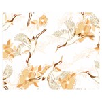 Birds and flowers  Double Sided Flano Blanket (Medium)  60 x50  Blanket Back