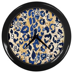 Leopard Skin  Wall Clock (black)