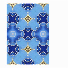 Blue Ornate Small Garden Flag (two Sides)