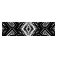 Black And White Satin Scarf (oblong) by Dazzleway