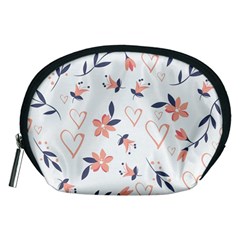 Flowers And Hearts Accessory Pouch (medium)