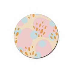 Girly Rubber Round Coaster (4 Pack)  by Sobalvarro