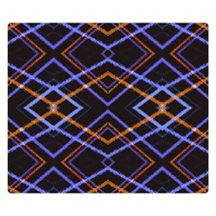 Intersecting Diamonds Motif Print Pattern Double Sided Flano Blanket (small)  by dflcprintsclothing