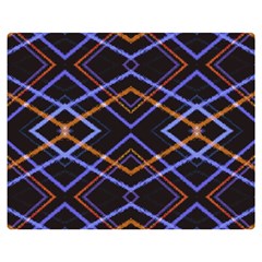 Intersecting Diamonds Motif Print Pattern Double Sided Flano Blanket (medium)  by dflcprintsclothing