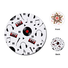 Music Life Playing Cards Single Design (round) by Valentinaart