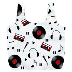 Music Life Full Print Recycle Bag (xxl) by Valentinaart