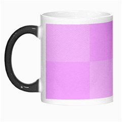 Pink Gingham Check Squares Morph Mugs by yoursparklingshop