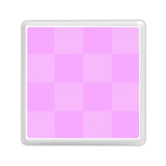 Pink Gingham Check Squares Memory Card Reader (square) by yoursparklingshop