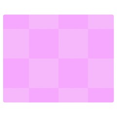 Pink Gingham Check Squares Double Sided Flano Blanket (medium)  by yoursparklingshop